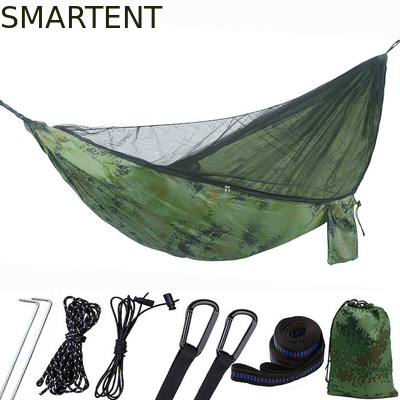 290*140CM Camuflaje 210T Nylon Camping Ligero Mosquito Net hamaca para relajación al aire libre proveedor