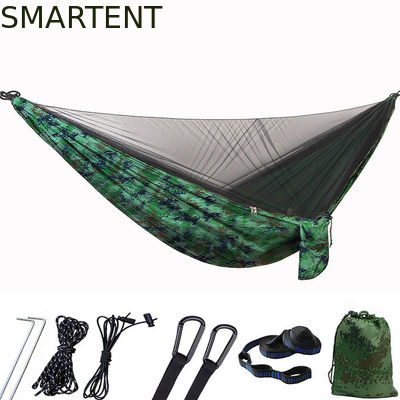 Comprar 290*140CM Camuflaje 210T Nylon Camping Ligero Mosquito Net hamaca para relajación al aire libre Fabricación en línea