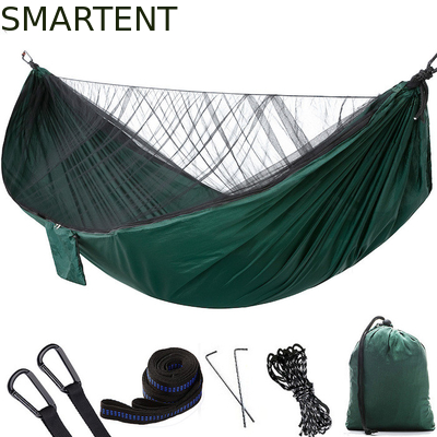 290*140CM Camuflaje 210T Nylon Camping Ligero Mosquito Net hamaca para relajación al aire libre proveedor