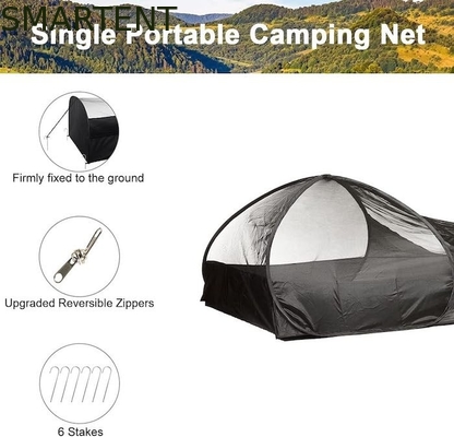 82.6*27.6*19.7 pulgadas Negro Tiendas de campamento pop up fácil con piso impermeable Bolsa de fibra de vidrio proveedor