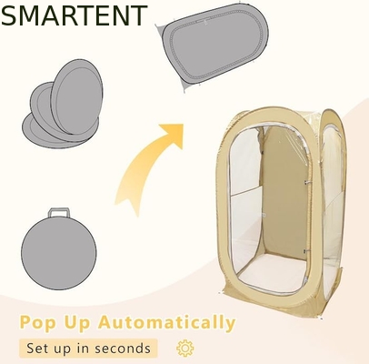 35*35*60 pulgadas Beige impermeable a los rayos UV Protegido Pop Up Tiendas Deportivas Con Fácil Instalación Incluye Carrying Bolsa de estacas Cuerdas proveedor