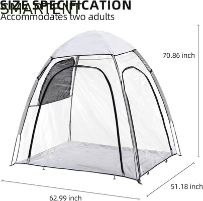 Fuera 62.99*51.18*70.86 pulgadas impermeable PVC transparente protección UV de instalación rápida carpas deportivas proveedor