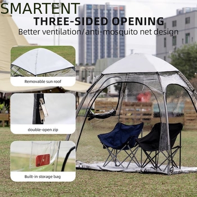 Fuera 62.99*51.18*70.86 pulgadas impermeable PVC transparente protección UV de instalación rápida carpas deportivas proveedor