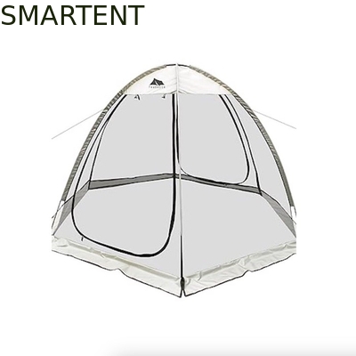 5.25*4.27*5.9FT Fuera impermeable Poliéster Negro Transparente PVC Pop Up Tiendas Deportivas Con Ventanas de malla Fácil de Configurar proveedor