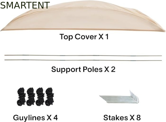 50*50*62'' pulgadas de PVC exterior transparente impermeable de una sola capa de fibra de vidrio marco pop up tienda de deportes con protección UV proveedor