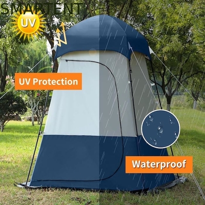 160*160*240CM azul impermeable 210T poliéster Pop Up carpas de privacidad con protección UV para acampar y eventos al aire libre proveedor