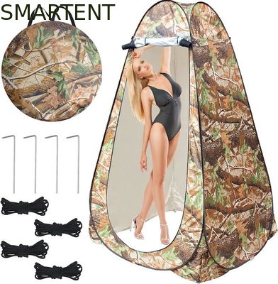 Comprar 47.2*47.2*74.8 pulgadas Camuflaje personalizado 190T Poliéster Pop Up Tiendas de campaña de privacidad con protección UV Diseño a prueba de agua Fabricación en línea