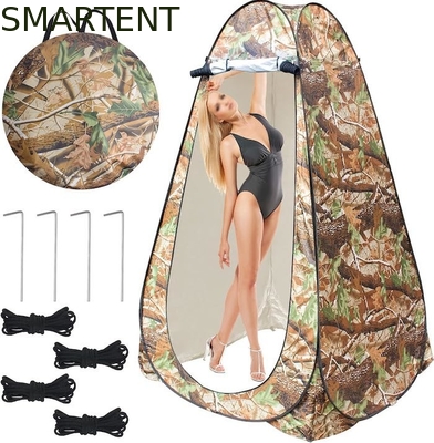 47.2*47.2*74.8 pulgadas Camuflaje personalizado 190T Poliéster Pop Up Tiendas de campaña de privacidad con protección UV Diseño a prueba de agua proveedor
