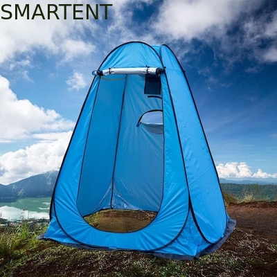 150*150*190CM impermeable azul 210T plateado poliéster UV protegida tienda de privacidad pop up con ventanas laterales ventiladas proveedor