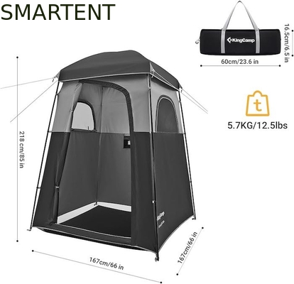 167*167*218CM Poliéster Negro Portable UV Protegido Tiendas de campaña de privacidad pop up con configuración instantánea para eventos al aire libre proveedor