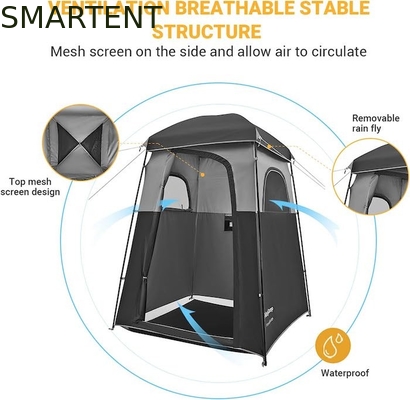 167*167*218CM Poliéster Negro Portable UV Protegido Tiendas de campaña de privacidad pop up con configuración instantánea para eventos al aire libre proveedor
