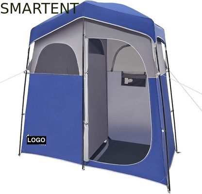 Comprar 2.11*1.07*2.13M azul impermeable poliéster Instant Pop Up tiendas de campaña de privacidad con cobertura completa puerta y ventanas con cremallera Fabricación en línea