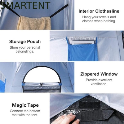 94.5*47.2*74.8 pulgadas impermeable azul poliéster 190T Pop Up tiendas de campaña de privacidad con cobertura completa e instalación instantánea proveedor