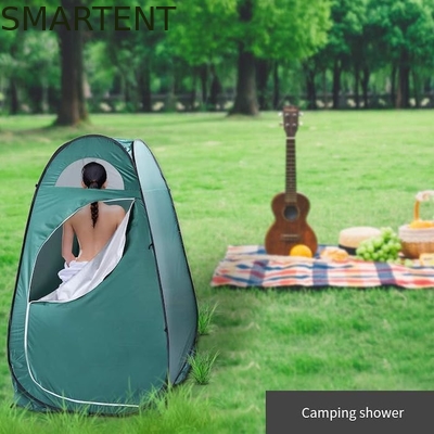 74.5 * 47 * 47 pulgadas de poliéster verde Instant Pop Up tienda de privacidad con cobertura completa para camping playa y eventos al aire libre proveedor