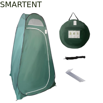 74.5 * 47 * 47 pulgadas de poliéster verde Instant Pop Up tienda de privacidad con cobertura completa para camping playa y eventos al aire libre proveedor