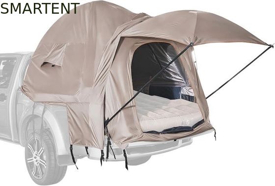 Comprar 82.7*66.9*66.9 pulgadas Khaki 210D Plata Revestida de poliéster tienda de camioneta con ventanas ventiladas para acampar al aire libre Fabricación en línea
