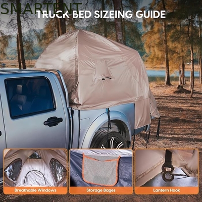 82.7*66.9*66.9 pulgadas Khaki 210D Plata Revestida de poliéster tienda de camioneta con ventanas ventiladas para acampar al aire libre proveedor