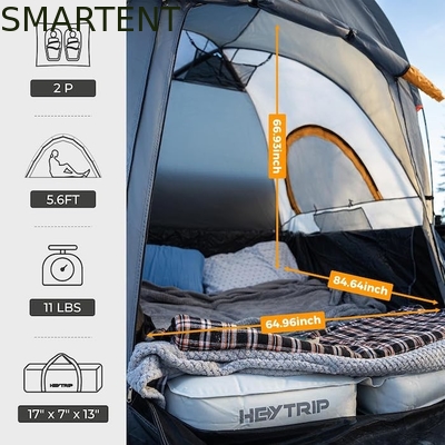 2.03*1.55*1.71M 2 personas impermeable PU2000MM Verde 210D Polyester Pickup tienda de campamento con rápida configuración de 10 minutos proveedor