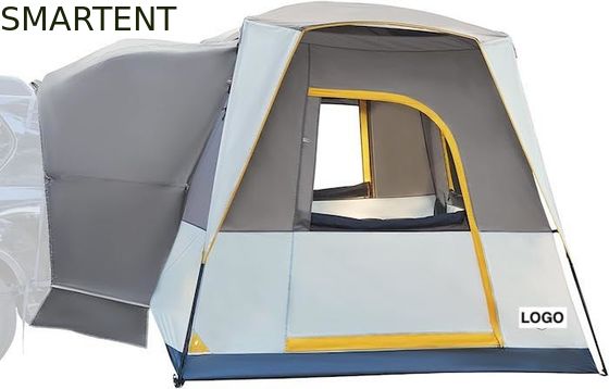 Comprar Exterior 3.05*2.44*2.18M Fácil de configurar Khaki poliéster de fibra de vidrio SUV tienda de campamento con protección UV y suelo impermeable Fabricación en línea