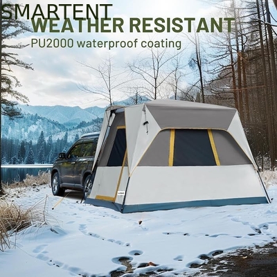 Exterior 3.05*2.44*2.18M Fácil de configurar Khaki poliéster de fibra de vidrio SUV tienda de campamento con protección UV y suelo impermeable proveedor