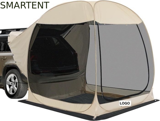 2.13*2.13*2.18M Color beige Protección UV Impermeable Revestido de poliéster Pop Up Sport Utility Vehicle Tienda de campamento proveedor