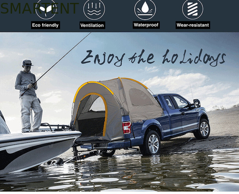 (200+50) * 170*170CM Camuflaje para todo tiempo Poliéster resistente al agua 210D Pop Up Pickup Truck Tienda trasera para acampar al aire libre proveedor