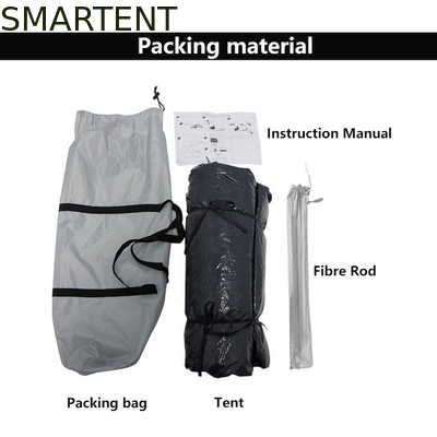 (165+50) * 165*176CM 1 persona Color azul impermeable Poliéster recubierto de plata 210D Automático Pop UP Truck Tail Tent proveedor