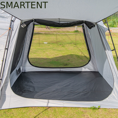 220*220*195CM Fibra de vidrio para 4 personas Gris PU2000MM Poliéster 210D SUV Tienda de campamento a prueba de agua con protección UV fácil de configurar proveedor
