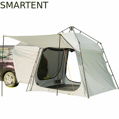 Comprar 220*220*195CM Fibra de vidrio para 4 personas Gris PU2000MM Poliéster 210D SUV Tienda de campamento a prueba de agua con protección UV fácil de configurar Fabricación en línea