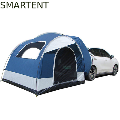 250*250*200CM PU2000MM Revestido de poliéster 210D 2 puertas SUV tienda de campamento con postes de fibra de vidrio y ventanas de malla proveedor