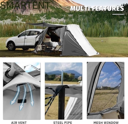 Tienda de campamento exterior de color gris portátil impermeable recubierta de poliéster con fácil configuración de 10 minutos para 2-4 personas proveedor