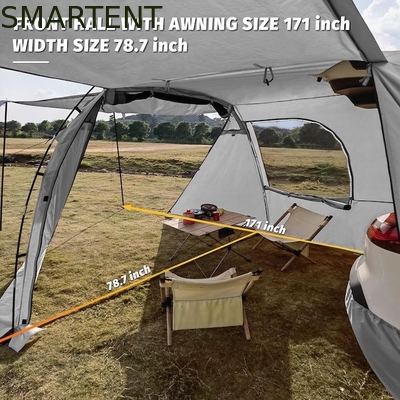 Tienda de campamento exterior de color gris portátil impermeable recubierta de poliéster con fácil configuración de 10 minutos para 2-4 personas proveedor