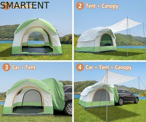 8.2*8.2*6.6Ft Dual Color Impermeable PU3000MM Revestido de poliéster 210T Todas las estaciones Vehículo tienda de campamento Fácil de configurar proveedor