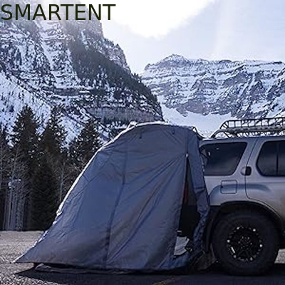 183*183*213CM Negro impermeable recubierto de poliéster carpa de acampada carpa compacta refugio para automóviles fácil de instalar para 2-4 personas proveedor