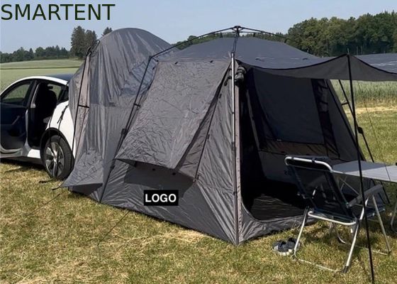 Comprar 330*240*210CM Tienda de campamento Tesla ligera, automática gris, impermeable PU2000MM, recubierta de poliéster 210D para 4 personas Fabricación en línea