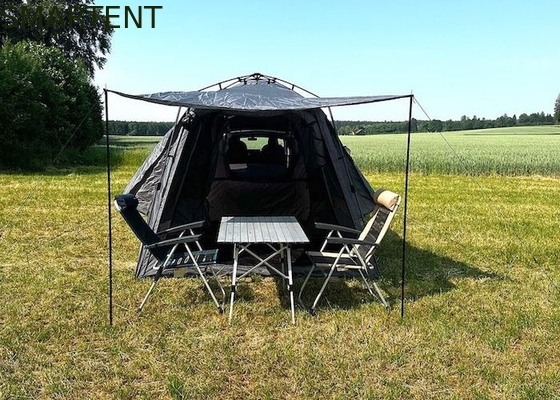 330*240*210CM Tienda de campamento Tesla ligera, automática gris, impermeable PU2000MM, recubierta de poliéster 210D para 4 personas proveedor