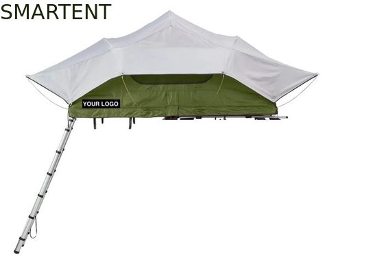 Comprar 56*96*48'' pulgadas de doble color caliente de trabajo de aluminio marco a prueba de agua 600D Ripstop poliéster Tesla techo tienda de campamento Fabricación en línea