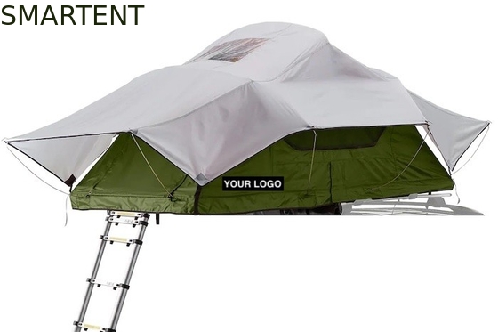 56*96*48'' pulgadas de doble color caliente de trabajo de aluminio marco a prueba de agua 600D Ripstop poliéster Tesla techo tienda de campamento proveedor