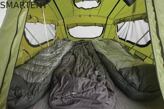 56*96*48'' pulgadas de doble color caliente de trabajo de aluminio marco a prueba de agua 600D Ripstop poliéster Tesla techo tienda de campamento proveedor