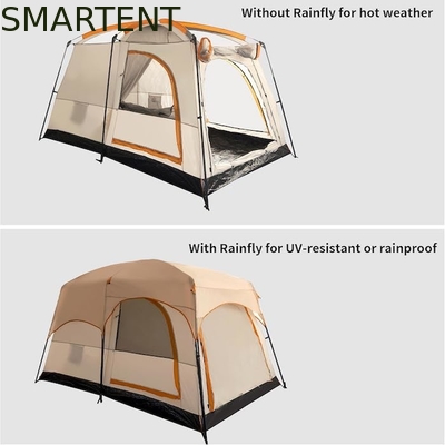 4-persona 3.3*2.1*1.85M al aire libre todo tiempo Khaki impermeable recubierto de poliéster 2-House Design tienda de campamento proveedor
