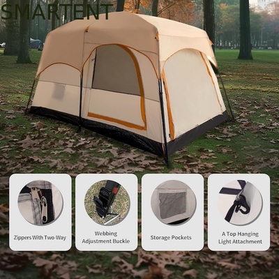 4-persona 3.3*2.1*1.85M al aire libre todo tiempo Khaki impermeable recubierto de poliéster 2-House Design tienda de campamento proveedor