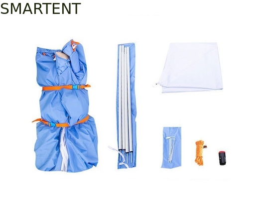 Campamento al aire libre doble color impermeable 210D doble capa carpa llena de aire con postes de aire TPU para una mejor protección UV proveedor