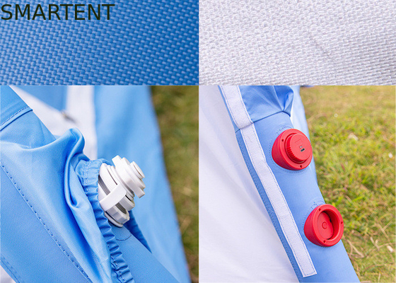 Campamento al aire libre doble color impermeable 210D doble capa carpa llena de aire con postes de aire TPU para una mejor protección UV proveedor