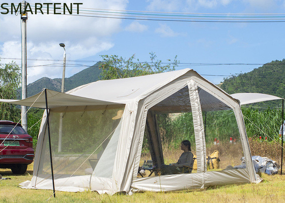 6-Peroson 280*360*230CM Relájese y relájese Gran carpa de campamento inflable Carro para recoger refugio solar para viajes al aire libre proveedor