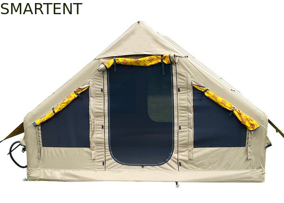 395*300*200CM Inodoro Khaki Oxford 600D PVC 4-8 Personas Resistente a los rayos UV En el aire libre proveedor