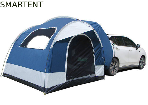 Comprar 2 personas 250*250*200CM PU2000MM impermeable recubierto de azul 210D poliéster tienda exterior en el techo SUV refugio de recogida Fabricación en línea