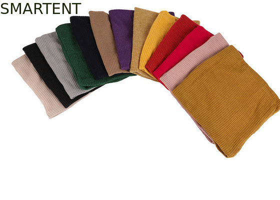 Collar de tejido RPET de doble capa ecológico amarillo con revestimiento de terciopelo proveedor