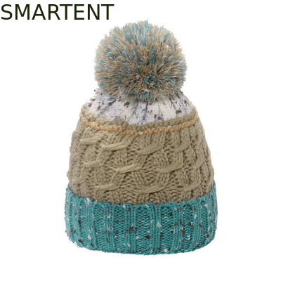 Accesorios ecológicos personalizados RPET Sombrero de boné de punto con soporte de pompon Servicio OEM y comercio justo aprobado proveedor