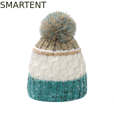 Accesorios ecológicos personalizados RPET Sombrero de boné de punto con soporte de pompon Servicio OEM y comercio justo aprobado proveedor