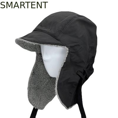 Comprar Accesorios ecológicos para exteriores sin crueldad OEM sombrero de nieve RPET negro para invierno Fabricación en línea